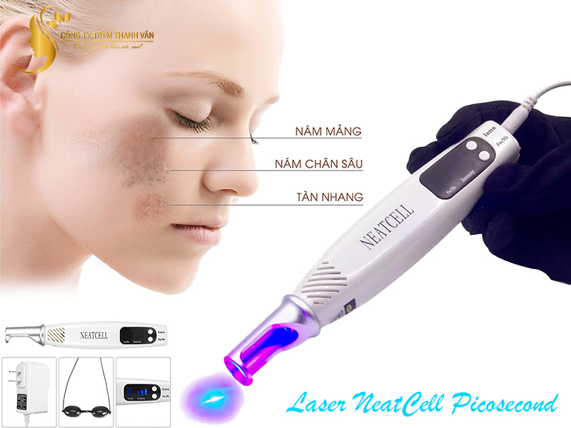 Máy laser thẩm mỹ xóa xăm, nám mini- Bút Laser NeatCell Picosecond - thietbithammythanhvan.com